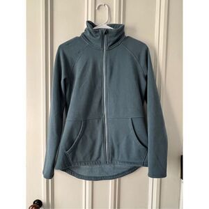 Skechers teal fleece zip jacket M